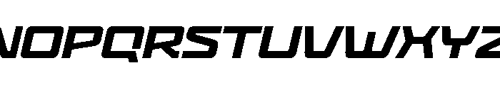 BAGIQUtrial Slant Font UPPERCASE