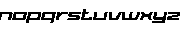 BAGIQUtrial Slant Font LOWERCASE