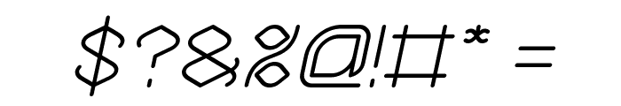 BAMBOO chopsticks Italic Font OTHER CHARS
