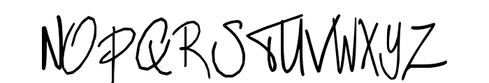 BART Handschrift Font UPPERCASE