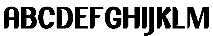 BAXAUTRIAL Regular Font UPPERCASE