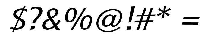 Baar Metanoia Italic Font OTHER CHARS
