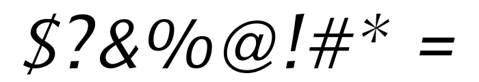 Baar Philos Italic Font OTHER CHARS