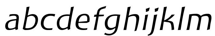 Baar Philos Italic Font LOWERCASE