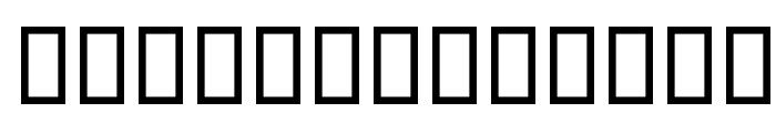 Baaraan Outline Font LOWERCASE