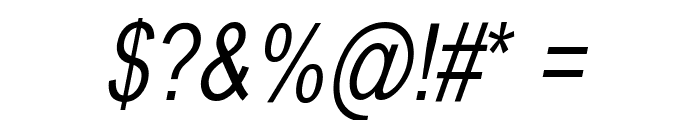 BabelSans-Oblique Font OTHER CHARS