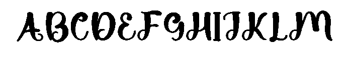 Babies Font UPPERCASE