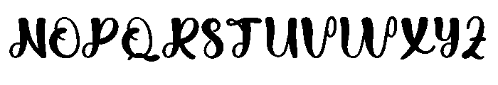 Babies Font UPPERCASE