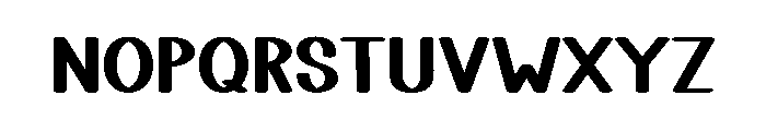 Baby Chunky Font UPPERCASE