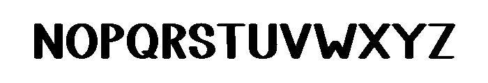 Baby Chunky Font LOWERCASE