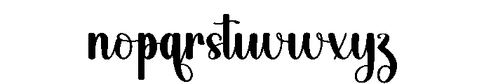 Baby Dhania Font LOWERCASE