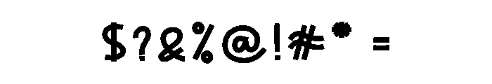 Baby Dinosaur Font OTHER CHARS