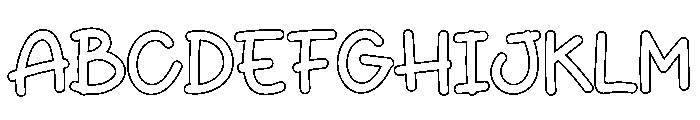 Baby Happy Font UPPERCASE