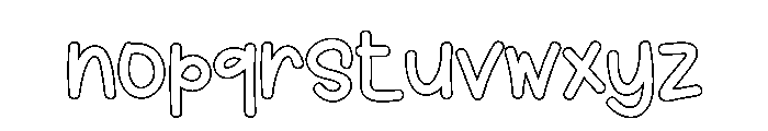Baby Happy Font LOWERCASE