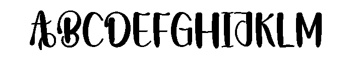 Baby Holiday Font UPPERCASE