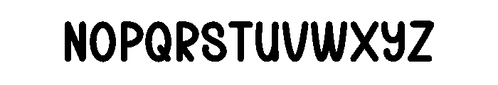 Baby Humoris Font UPPERCASE