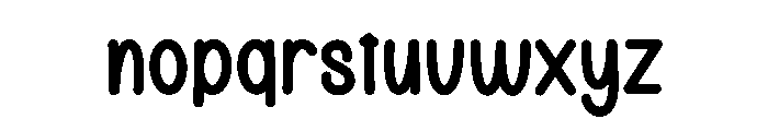 Baby Humoris Font LOWERCASE