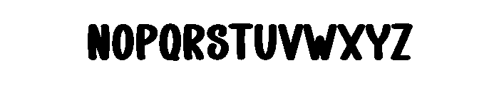 Baby Shark Font LOWERCASE