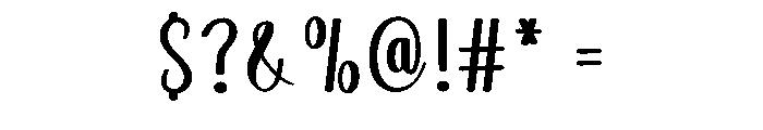 Baby Stylish Font OTHER CHARS