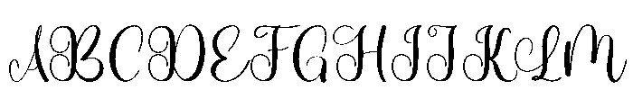Baby Stylish Font UPPERCASE