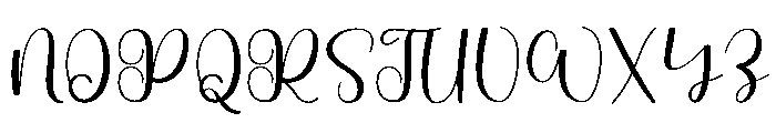 Baby Stylish Font UPPERCASE