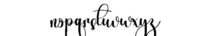 Baby Stylish Font LOWERCASE