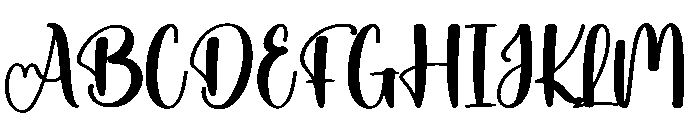 Babycare Font UPPERCASE
