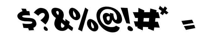 Babydoo Oblique Font OTHER CHARS