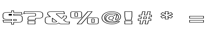 Babylon5 Hollow Font OTHER CHARS