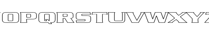 Babylon5 Hollow Font UPPERCASE
