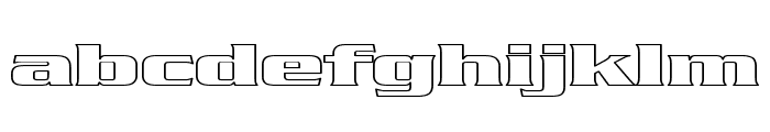 Babylon5 Hollow Font LOWERCASE