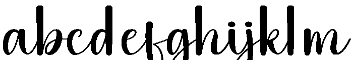Babytime Font LOWERCASE