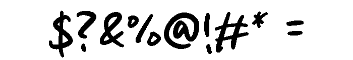 Back Dream Font OTHER CHARS