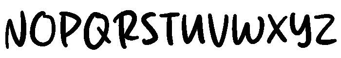 Back Dream Font UPPERCASE