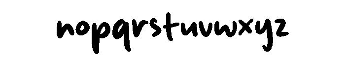 Back Dream Font LOWERCASE