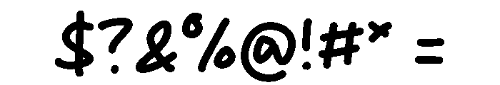 Back Nature Font OTHER CHARS