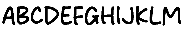 Back Nature Font UPPERCASE