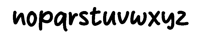 Back Nature Font LOWERCASE