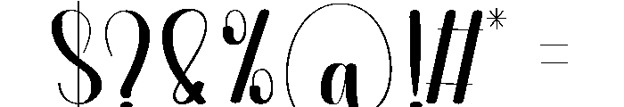 Backdoor Font OTHER CHARS