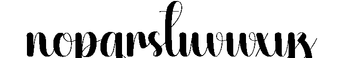 Backdoor Font LOWERCASE