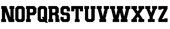 Backed Font UPPERCASE