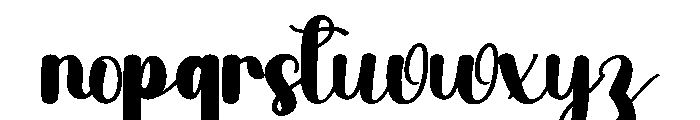 Background Autograph Font LOWERCASE
