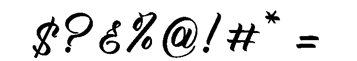Backing Font OTHER CHARS
