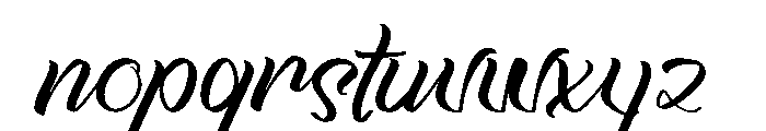 Backing Font LOWERCASE