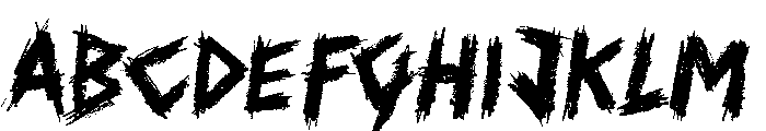 Bad Charm Font UPPERCASE
