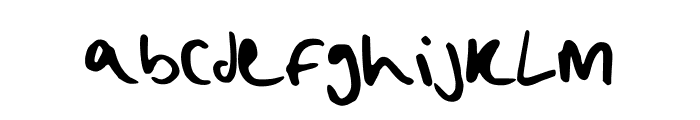 Bad_Handwriting Font LOWERCASE