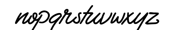 Badbad Script Font LOWERCASE