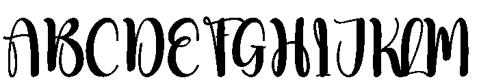 Baddream Font UPPERCASE