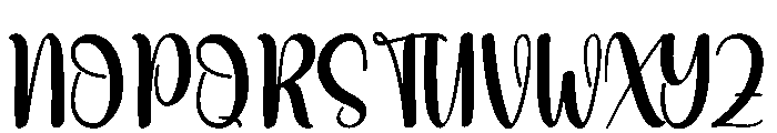 Baddream Font UPPERCASE