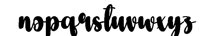 Baddream Font LOWERCASE